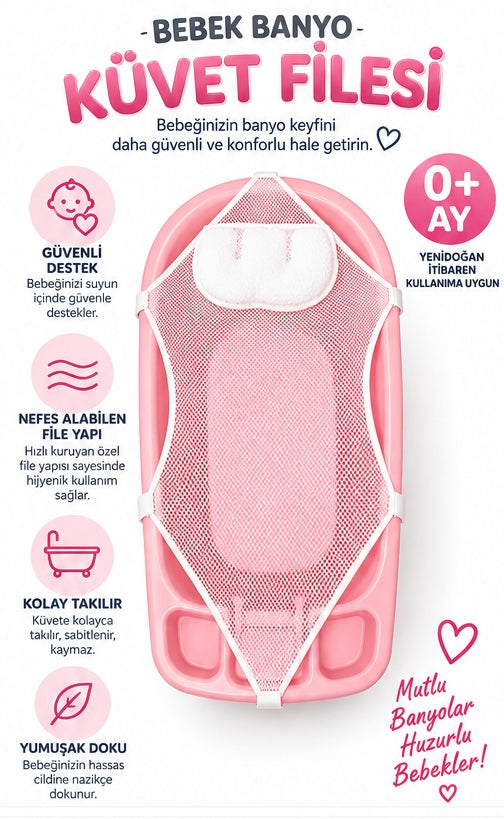Lunave Bebek Banyo Küvet Filesi