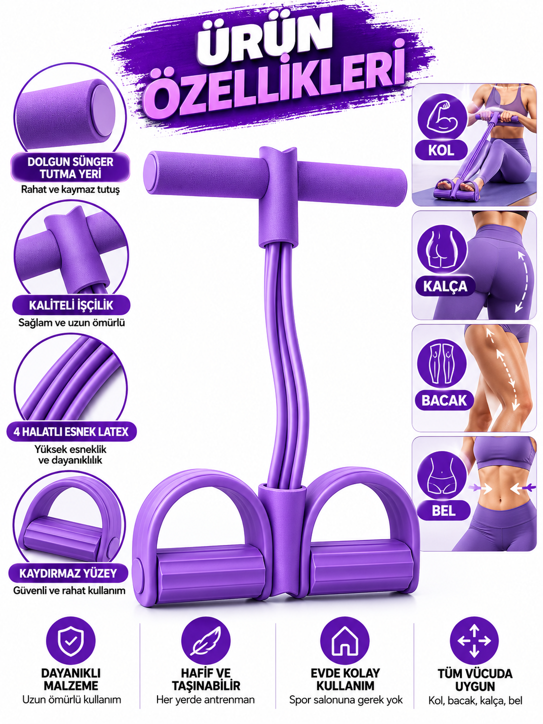 Hombak body trimmer mekik kürek çekme bel inceltme aleti evde spor lastikli egzersiz lastiği