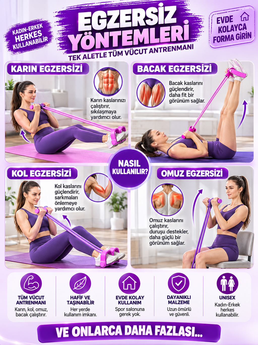 Hombak body trimmer mekik kürek çekme bel inceltme aleti evde spor lastikli egzersiz lastiği
